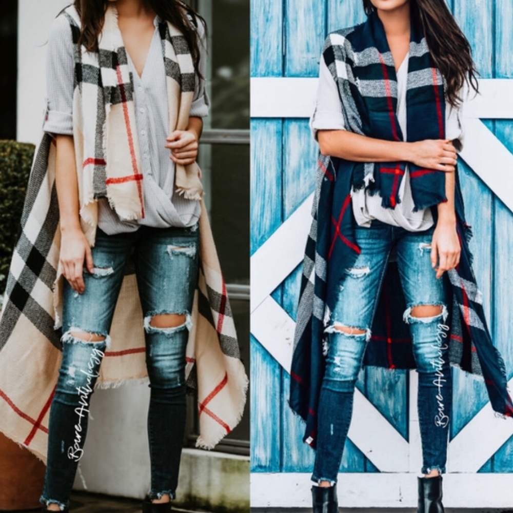 🎉1 HR SALE🎉CARRIE Plaid Vest - 3 colors - Picture 4 of 4